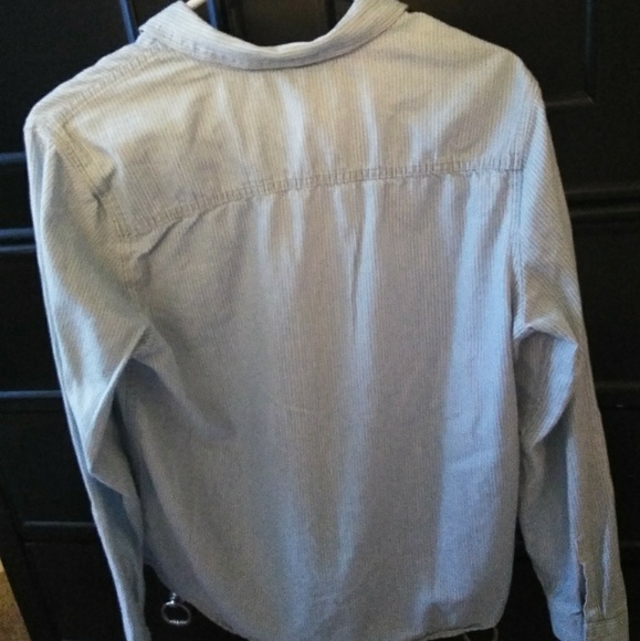 Blue and white striped button down - Picture 4 of 4